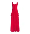 Carolina Herrera Ruffle-detail Gown In Red