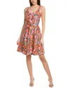 Carolina Herrera Jacquard-knit Silk-blend Mini Dress In Multi