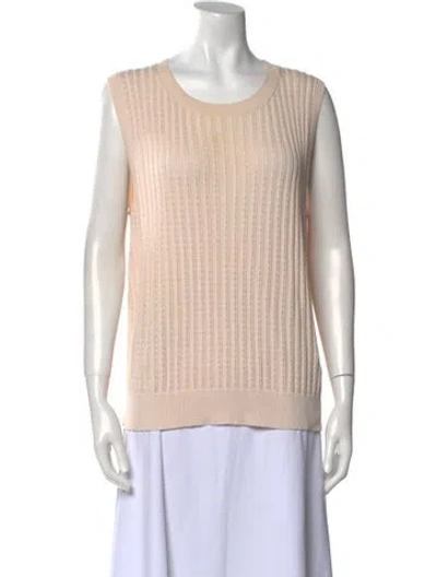Pre-owned Carolina Herrera Scoop Neck Sweater In Neutral