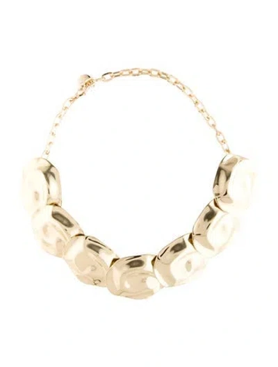 Pre-owned Carolina Herrera Sculptural Necklace, 17.5" In Multicolor