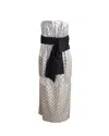 Carolina Herrera Sequin Beaded Strapless Tie-waist Sheath Dress In Multicolor Silk In Multi