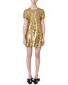 Carolina Herrera Sequin Mini Shift Dress