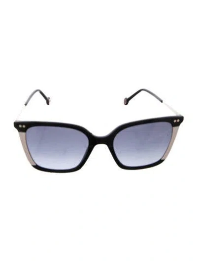 Pre-owned Carolina Herrera Signature Logo Square Sunglasses In Multi
