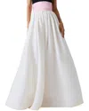 Carolina Herrera Silk Ball Skirt In White