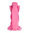 Carolina Herrera Silk Bow-train Colum Gown In Pink