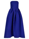 Carolina Herrera Silk Dress In Blue