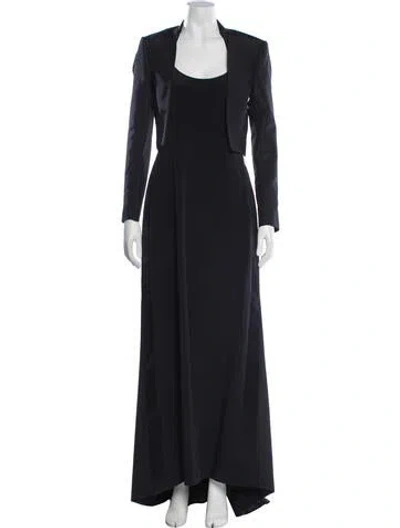 Pre-owned Carolina Herrera Silk Dress Set W/ Tags In Black
