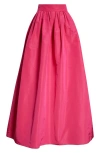 Carolina Herrera Silk Faille Ball Skirt In Berry
