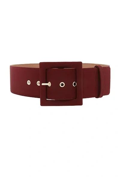 Carolina Herrera Silk Faille Icon Belt In Brown