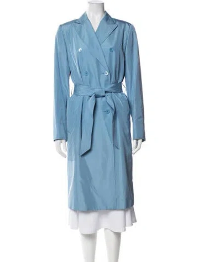 Pre-owned Carolina Herrera Silk Jacket In Blue