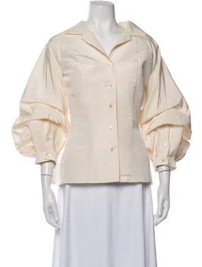 Pre-owned Carolina Herrera Silk Jacket In Pink