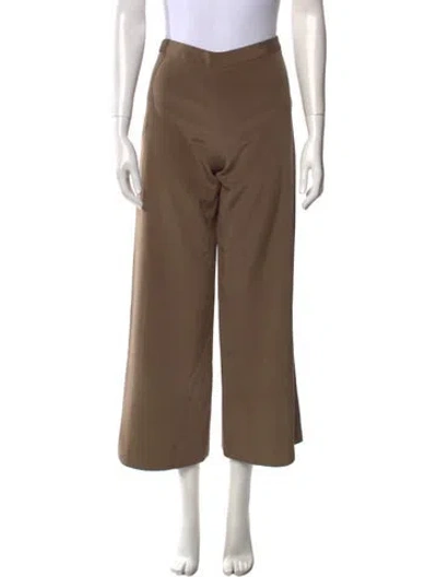Pre-owned Carolina Herrera Silk Knee-length Shorts In Red