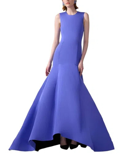 Carolina Herrera Silk Mermaid Gown In Multi