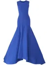 Carolina Herrera Sleeveless Silk Mermaid Gown In Purple