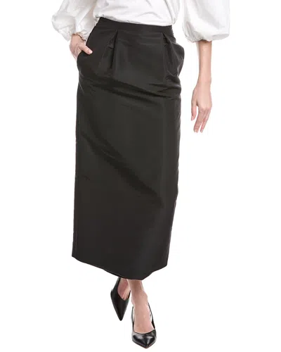 CAROLINA HERRERA CAROLINA HERRERA SILK MIDI PENCIL SKIRT