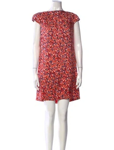 Pre-owned Carolina Herrera Silk Mini Dress In White