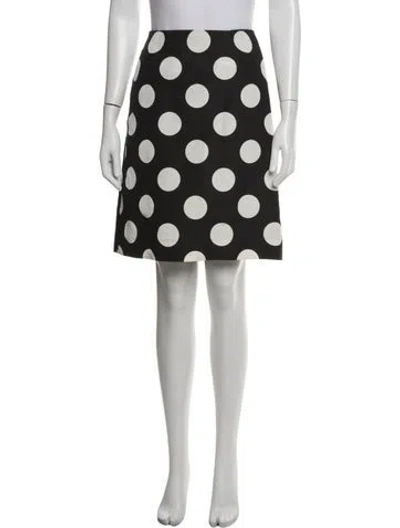 Pre-owned Carolina Herrera Silk Mini Skirt In White