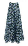 Carolina Herrera Silk Palazzo Pants In Multi
