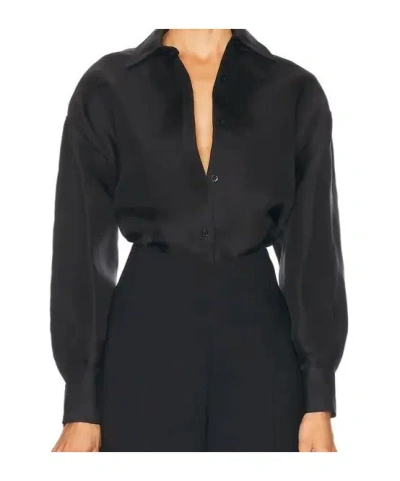Carolina Herrera Silk Shirt In Black