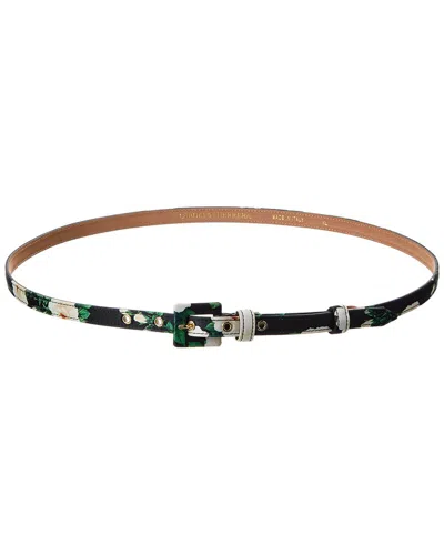 Carolina Herrera Skinny 90's Belt In Black