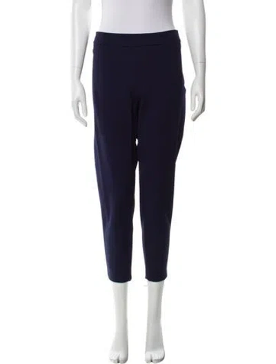 Pre-owned Carolina Herrera Skinny Leg Pants In Blue