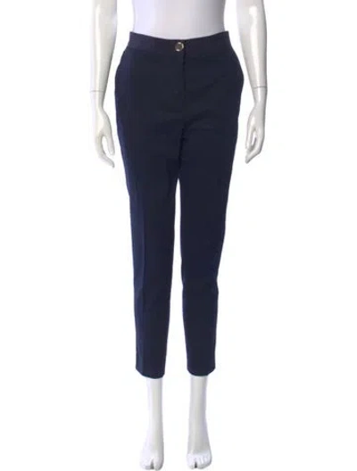 Pre-owned Carolina Herrera Skinny Leg Pants In Blue