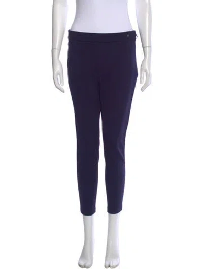 Pre-owned Carolina Herrera Skinny Leg Pants In Blue