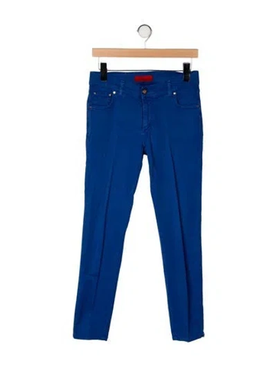 Pre-owned Carolina Herrera Skinny Leg Pants In Blue