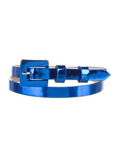 Pre-owned Carolina Herrera Skinny Patent Leather Waist Belt