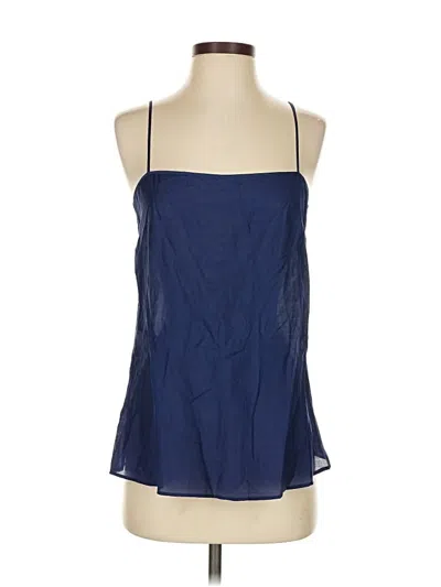 Pre-owned Carolina Herrera Sleeveless Blouse In Blue