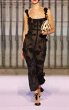 Carolina Herrera Sleeveless Crochet Dress In Black