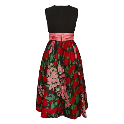 Carolina Herrera Sleeveless Midi Dress In Multi
