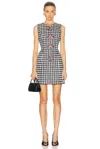Carolina Herrera Houndstooth-pattern Mini Dress