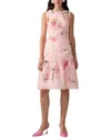 Carolina Herrera Sleeveless Silk Dress In Pink