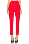Carolina Herrera Slim Straight Trouser In Red