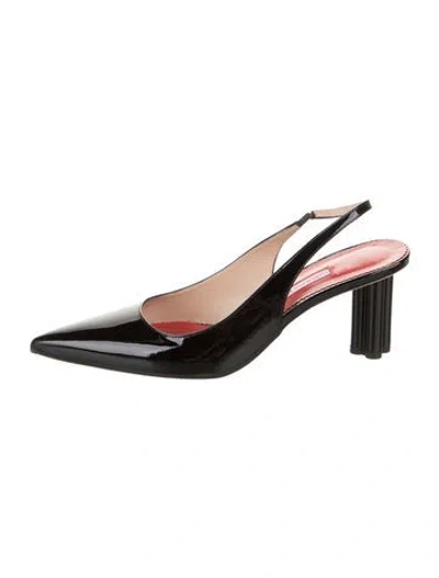 Pre-owned Carolina Herrera Slingback Pumps In Multicolor