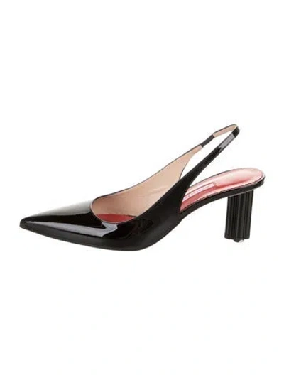 Pre-owned Carolina Herrera Slingback Pumps In Multicolor