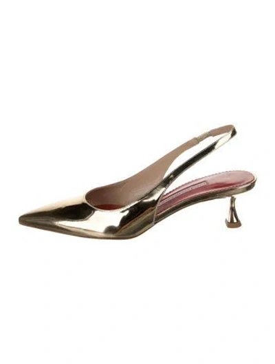 Pre-owned Carolina Herrera Slingback Pumps W/ Tags In Multicolor