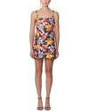 Shop Carolina Herrera Spaghetti Strap Silk-trim Mini Dress