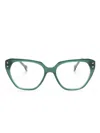 Carolina Herrera Square-frame Glasses In 绿色