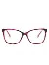 Carolina Herrera Square-frame Glasses In 粉色