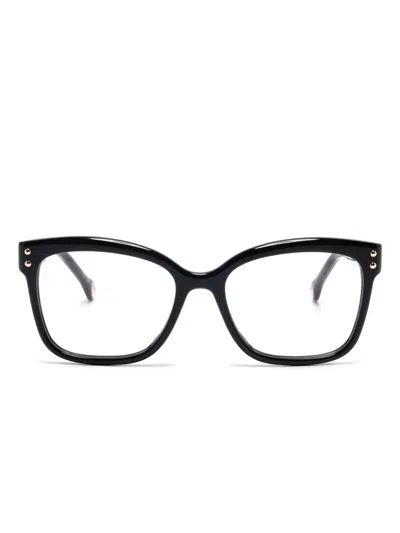 Carolina Herrera Square-frame Glasses In Black