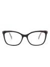 Carolina Herrera Square-frame Glasses In Black