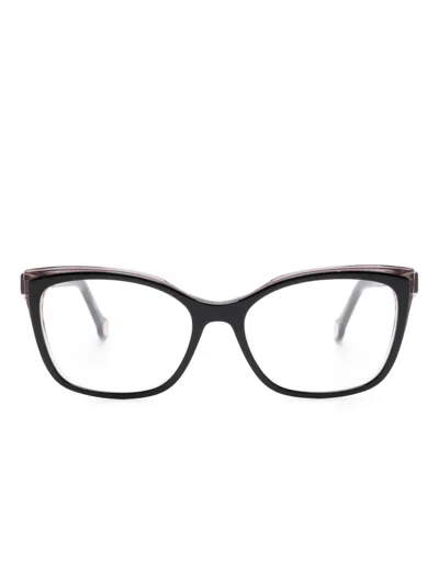 Carolina Herrera Square-frame Glasses In Black