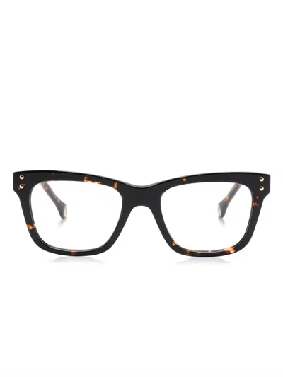 Carolina Herrera Square-frame Glasses In Black