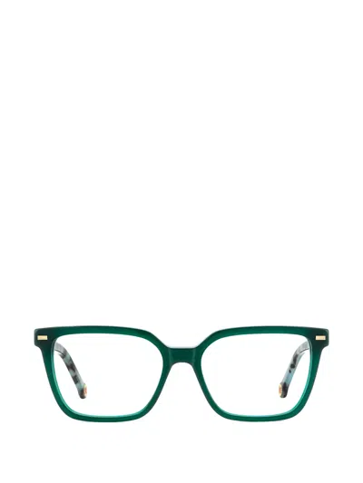 Carolina Herrera Square-frame Glasses In Green