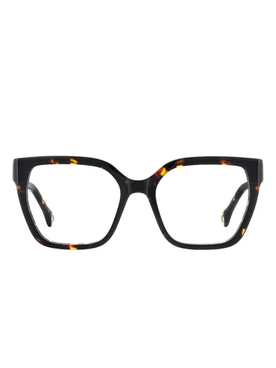 Carolina Herrera Square Frame Glasses In Multi