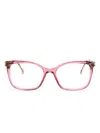 Carolina Herrera Square-frame Glasses In Pink