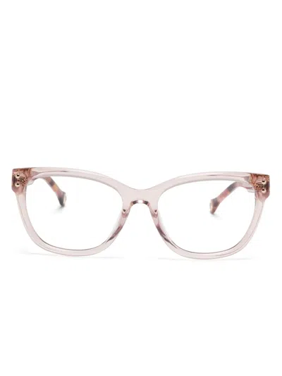 Carolina Herrera Square-frame Glasses In Pink