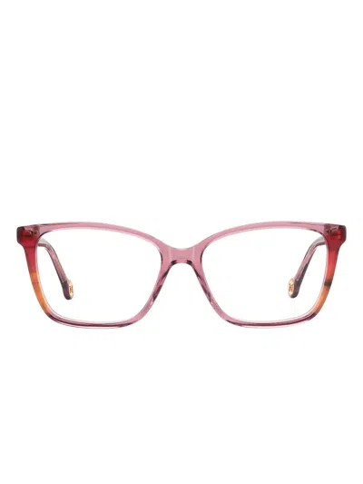 Carolina Herrera Square-frame Glasses In Pink